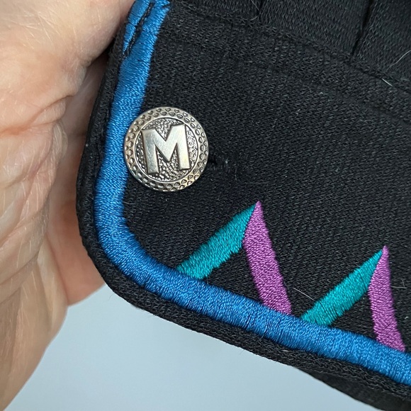 Bob Mackie 3X Black Jacket with Blue and Pink Embroidered Details Front Zip - Picture 10 of 11